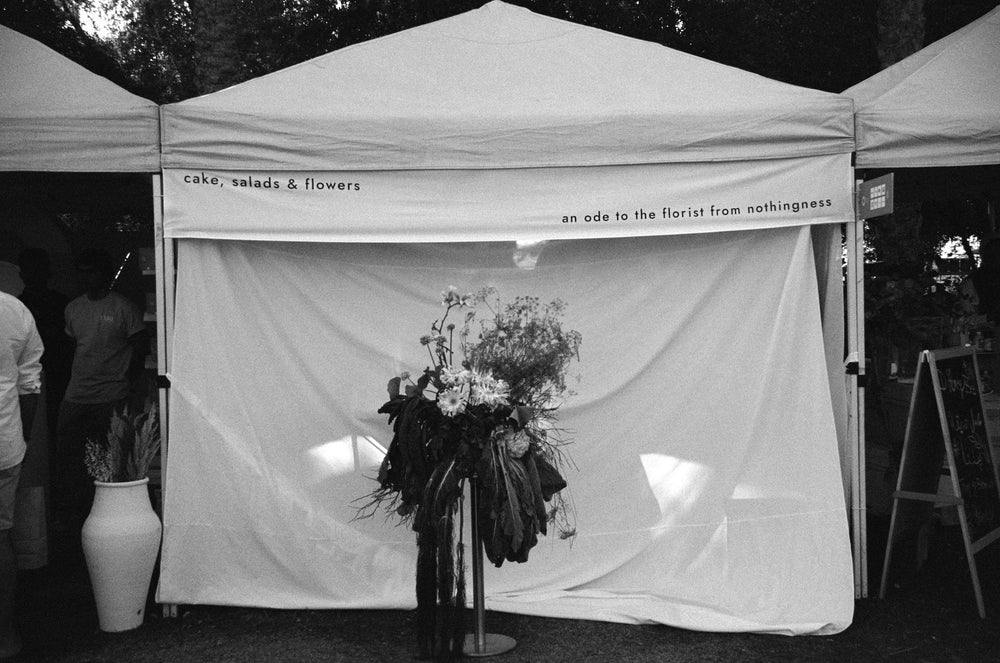 cake, salads, flowers: an ode to the florist from nothingness