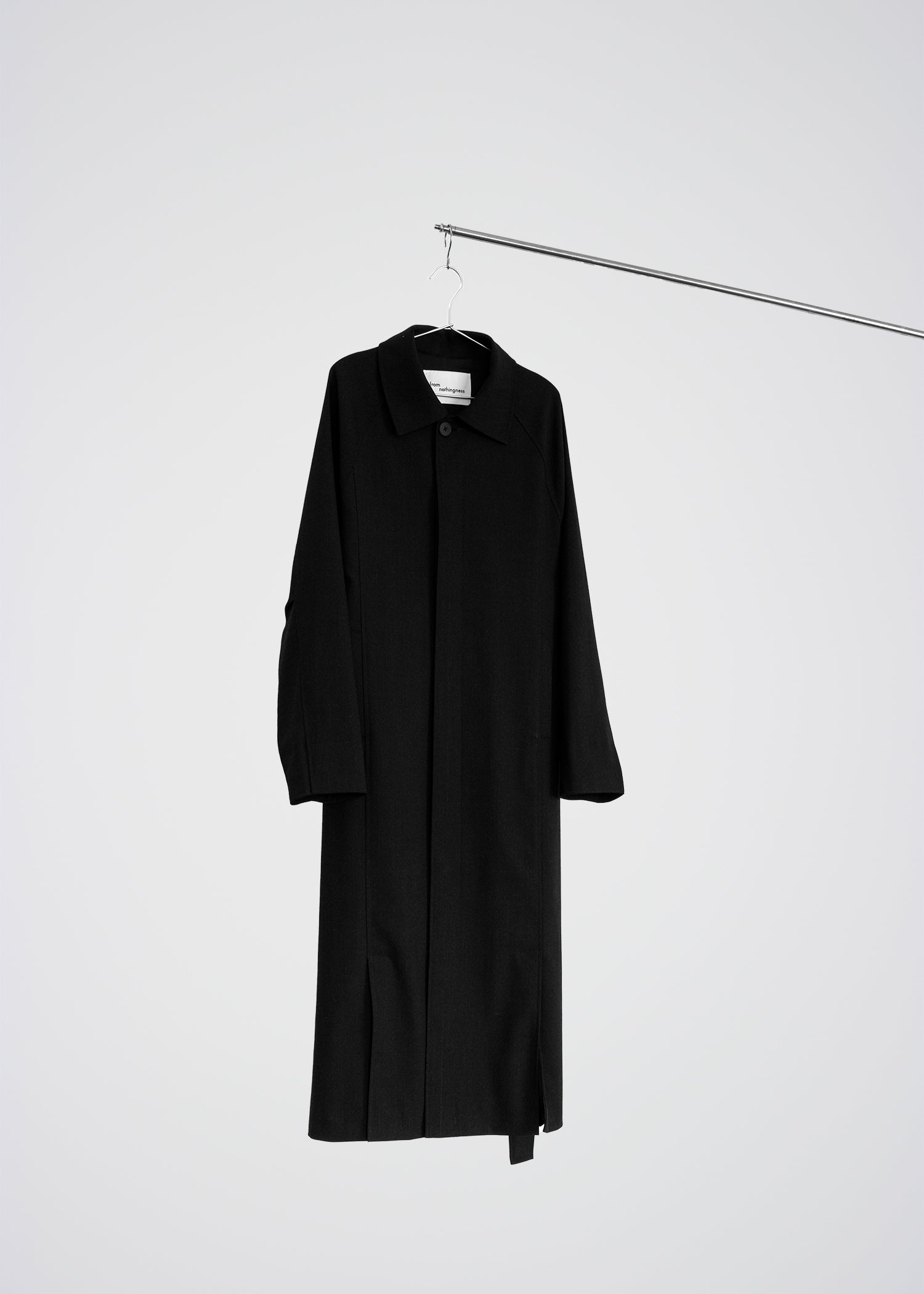 Black paneled coat